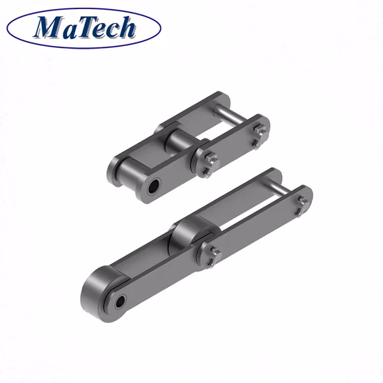 Chaîne à rouleaux courte de lien de connexion faite sur commande d'acier inoxydable